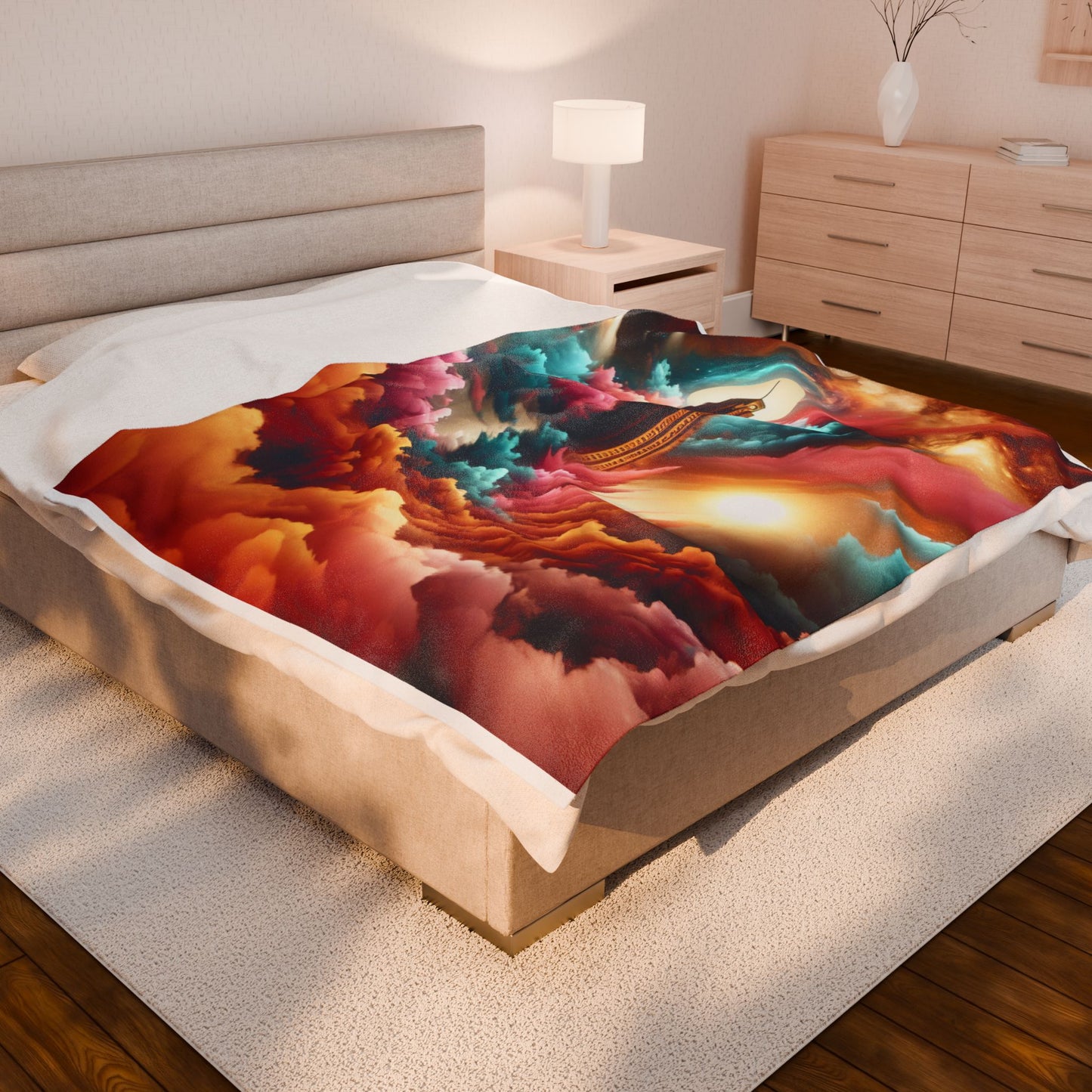 Tower in the Clouds - Plush Blanket