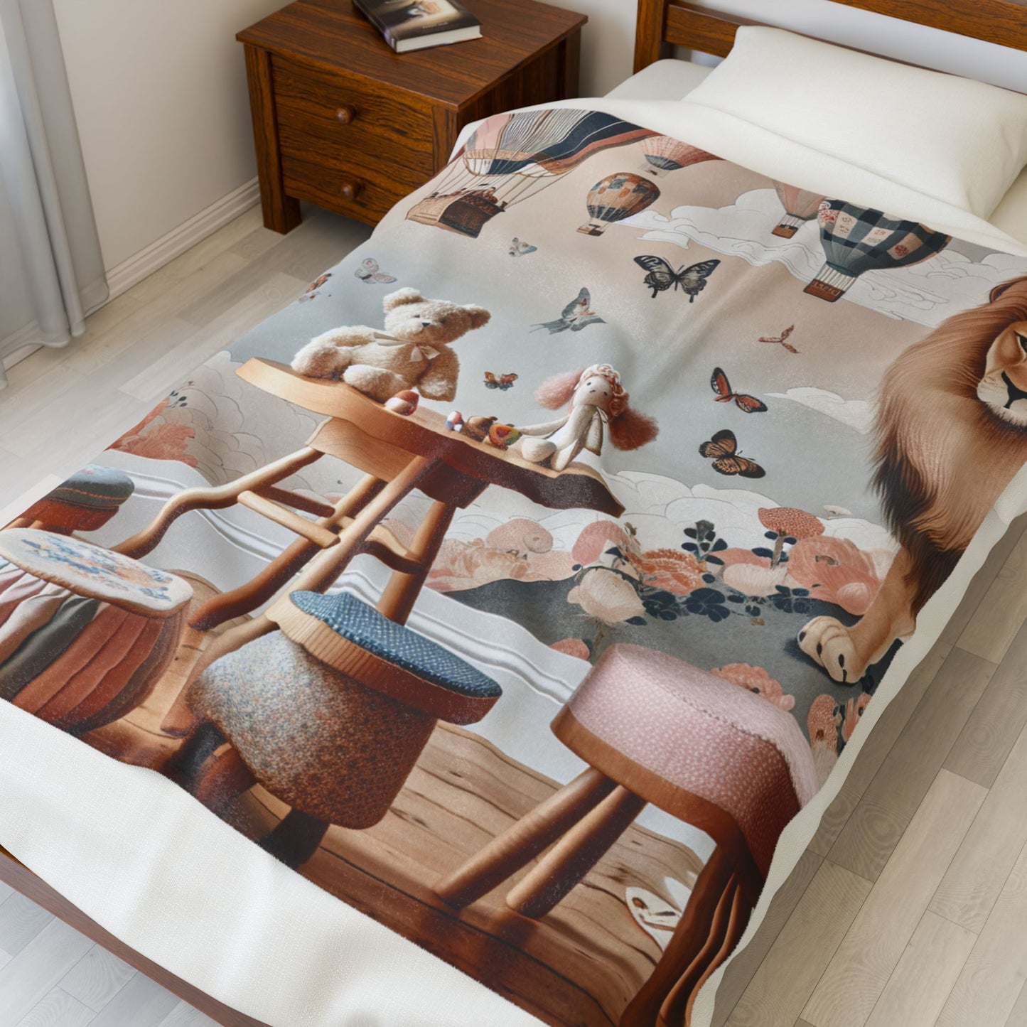 Playful Safari Adventure - Plush Blanket