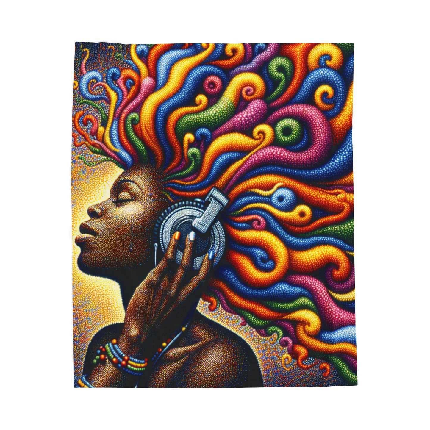 Harmony of Sound and Spirit - Plush Blanket