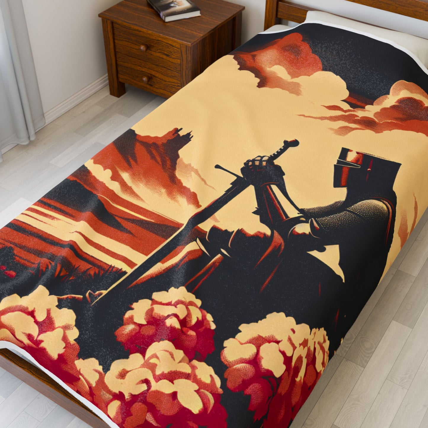 Knight's Contemplation - Plush Blanket