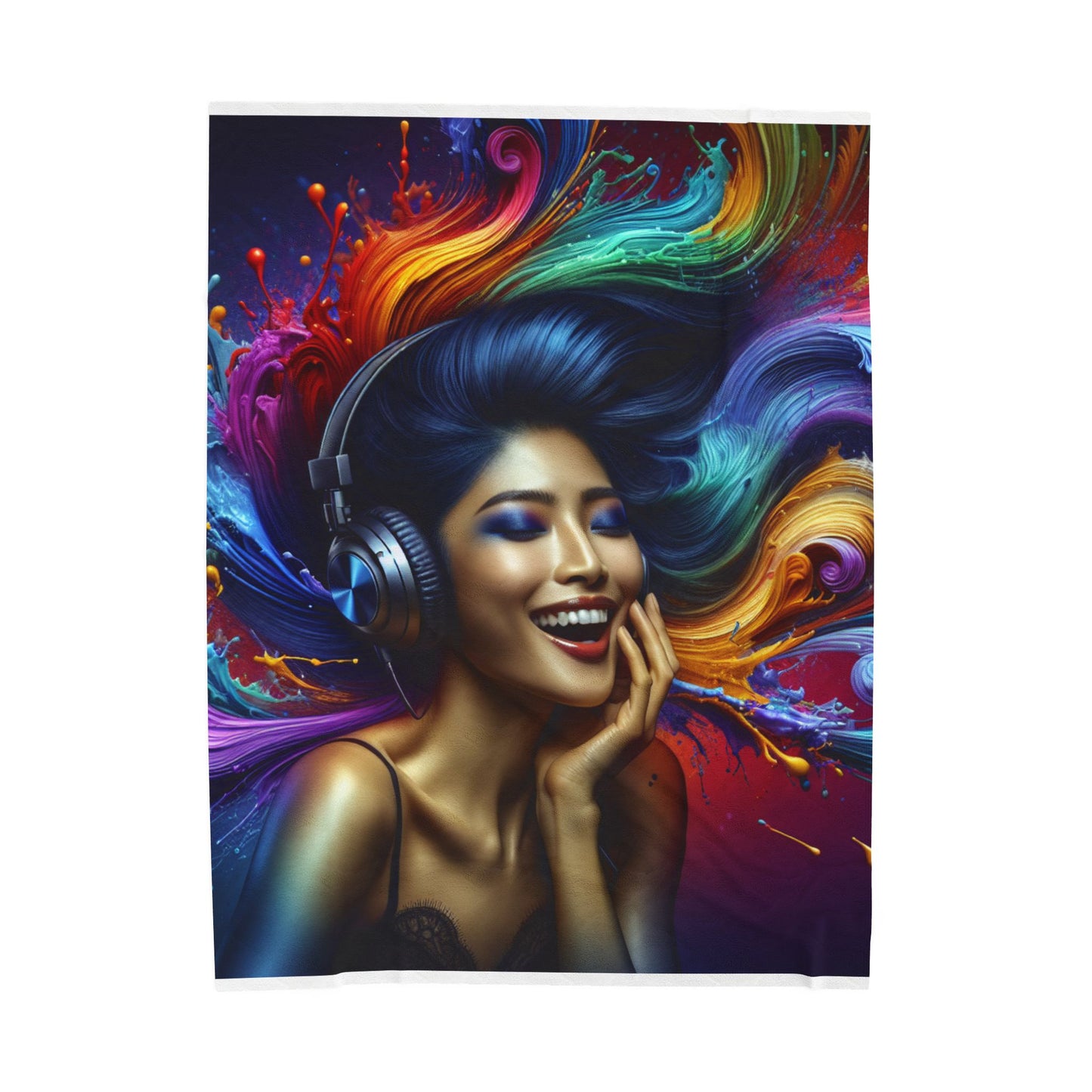 Colorful Melody Escape- Plush Blanket