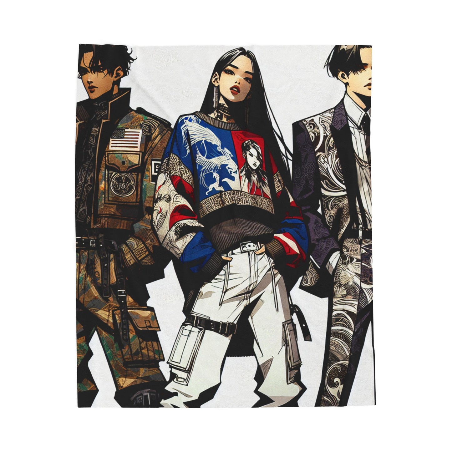 Fashion Forward Trio - Plush Blanket