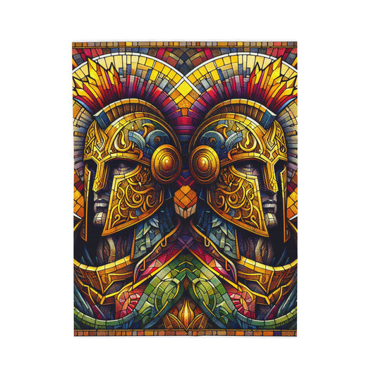 Guardians in Mosaic Armor - Plush Blanket