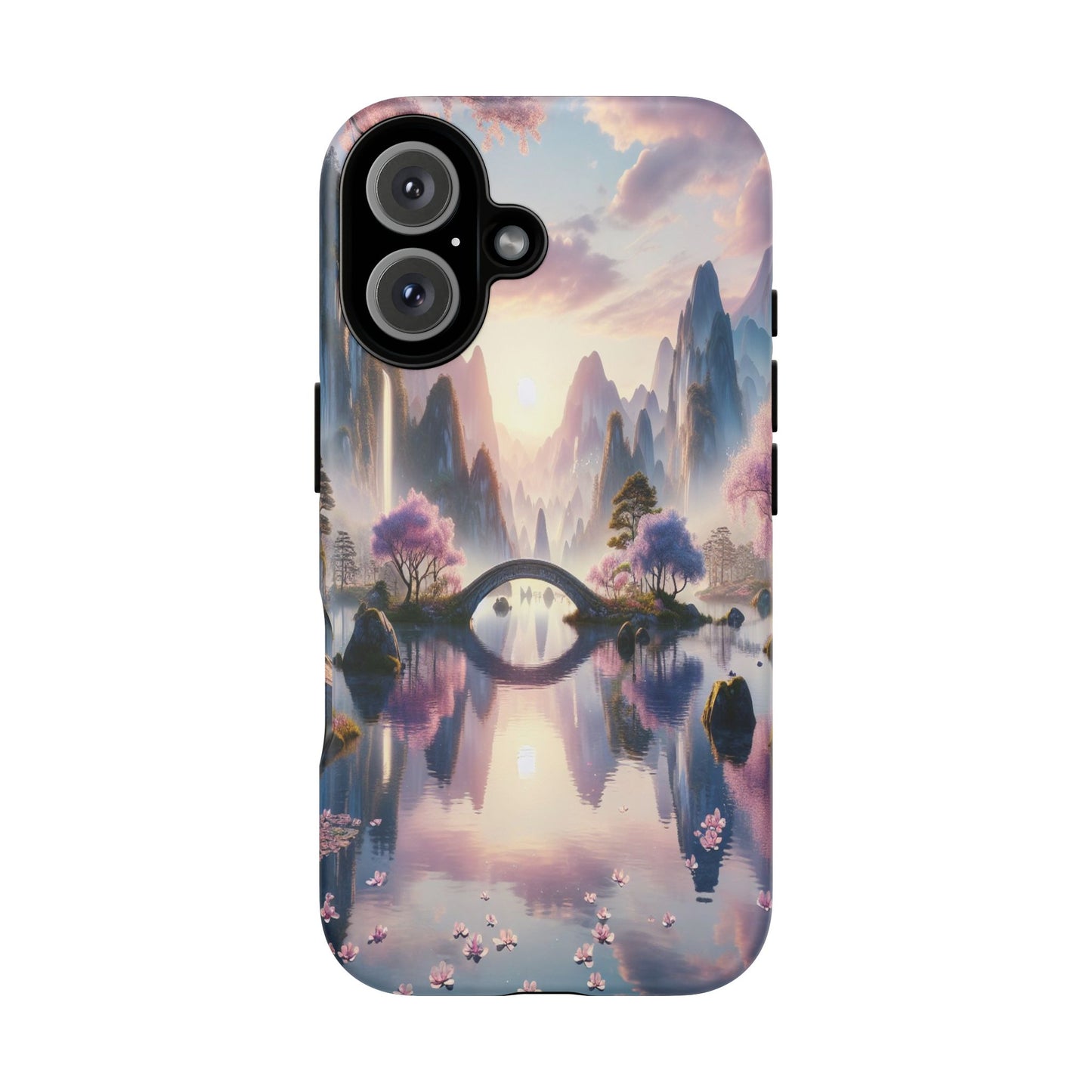 Ethereal Landscape Ablaze with Color - Phone Case