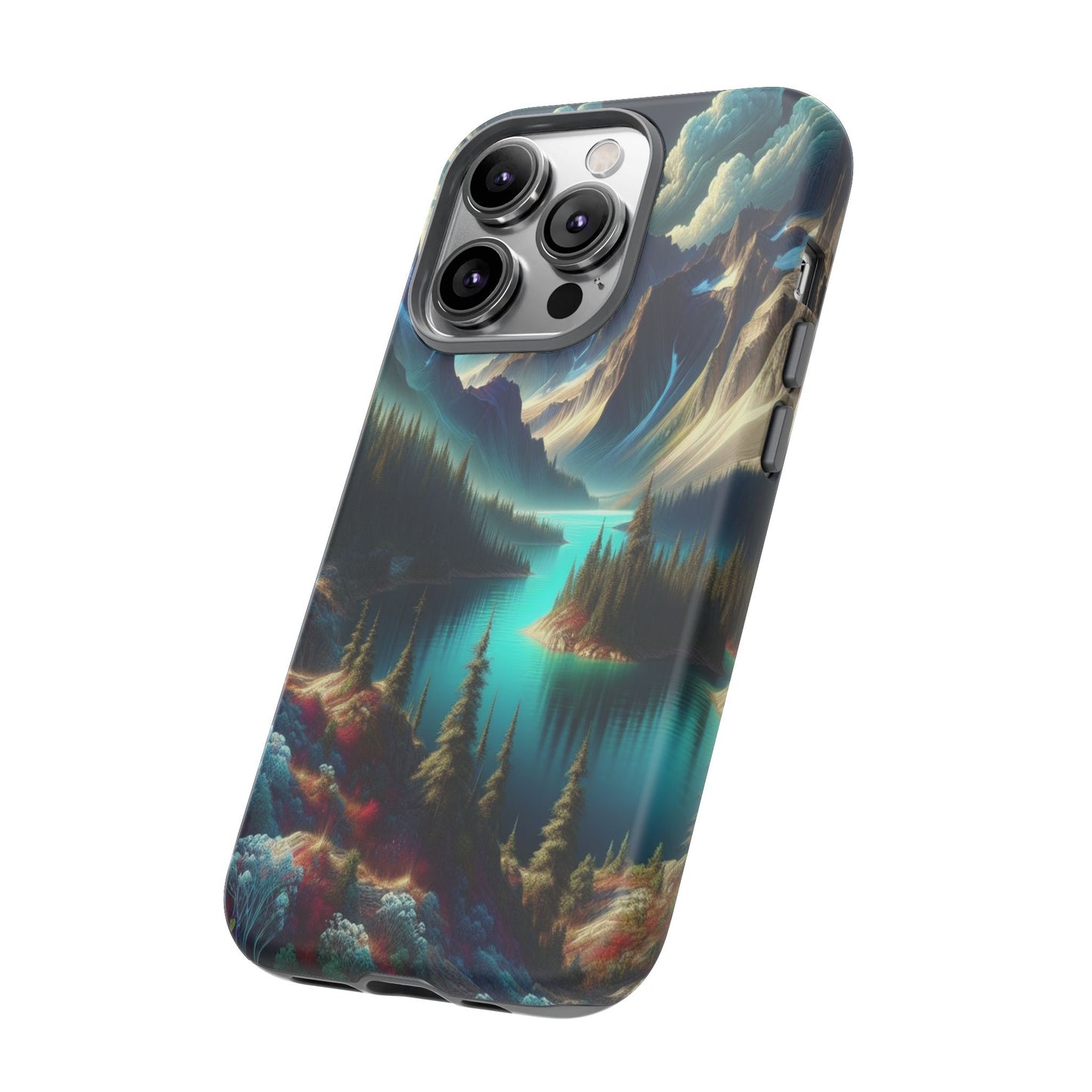 Custom ProtectiveMajestic Peaks and Tranquil WatersIphone Case Compatible With Iphone 16 15 14 - Phone Cover
