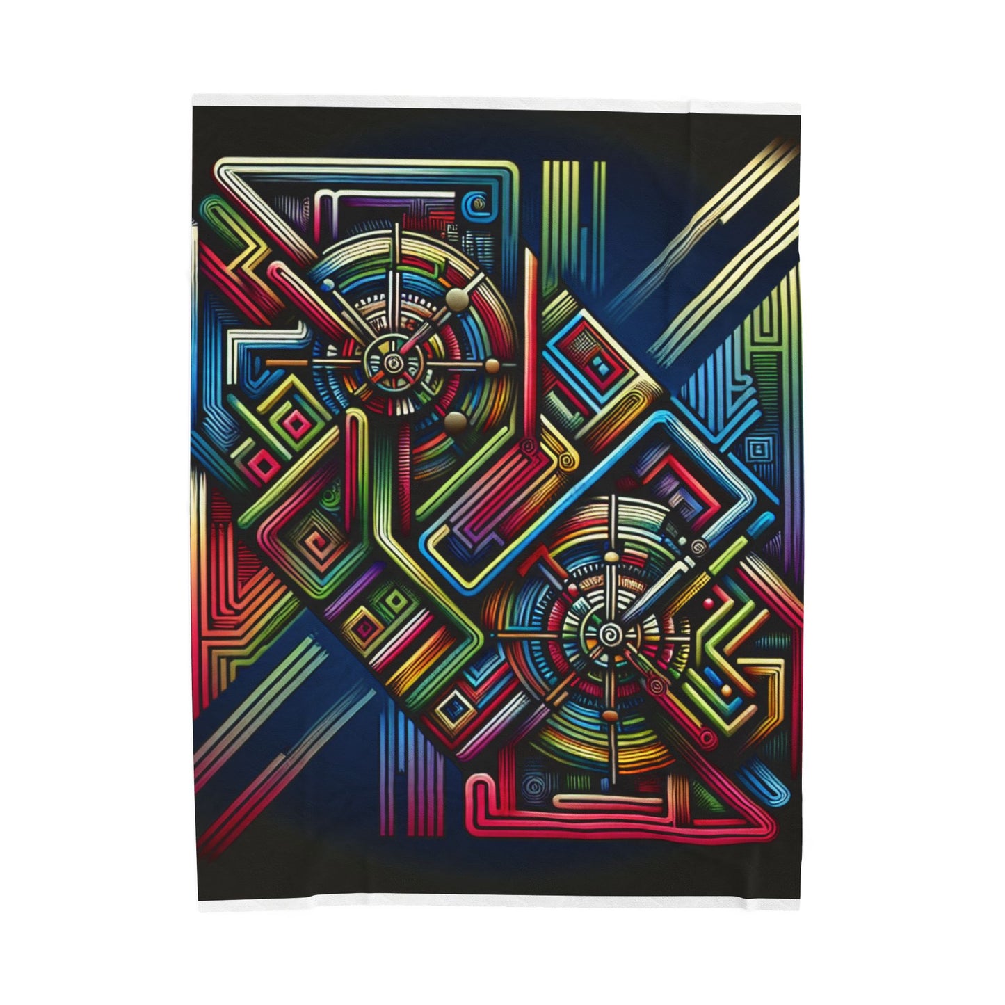 Chromatic Labyrinth - Plush Blanket