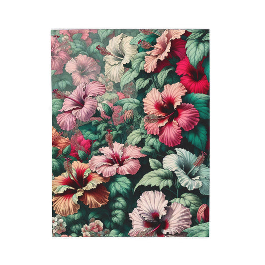Floral Abundance - Plush Blanket