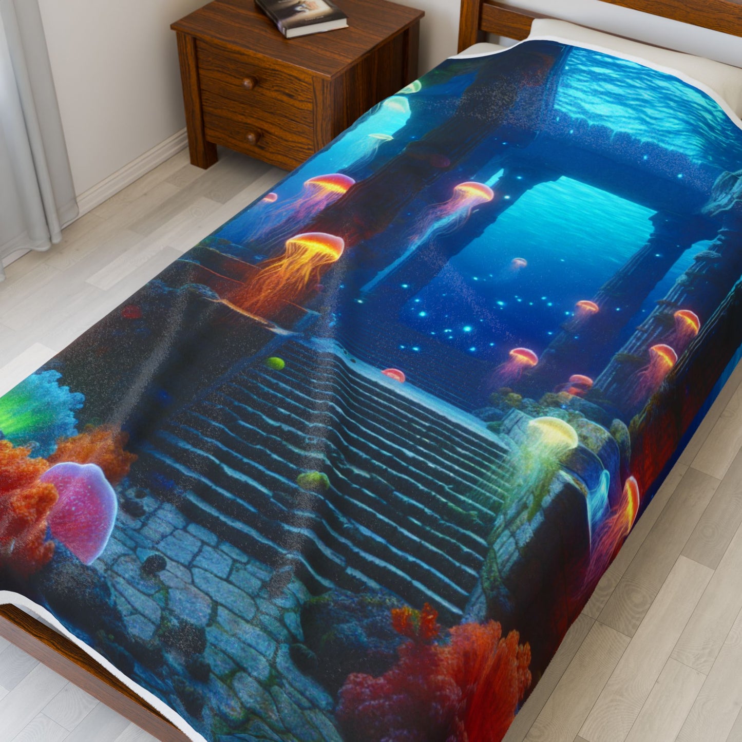Undersea Illumination- Plush Blanket