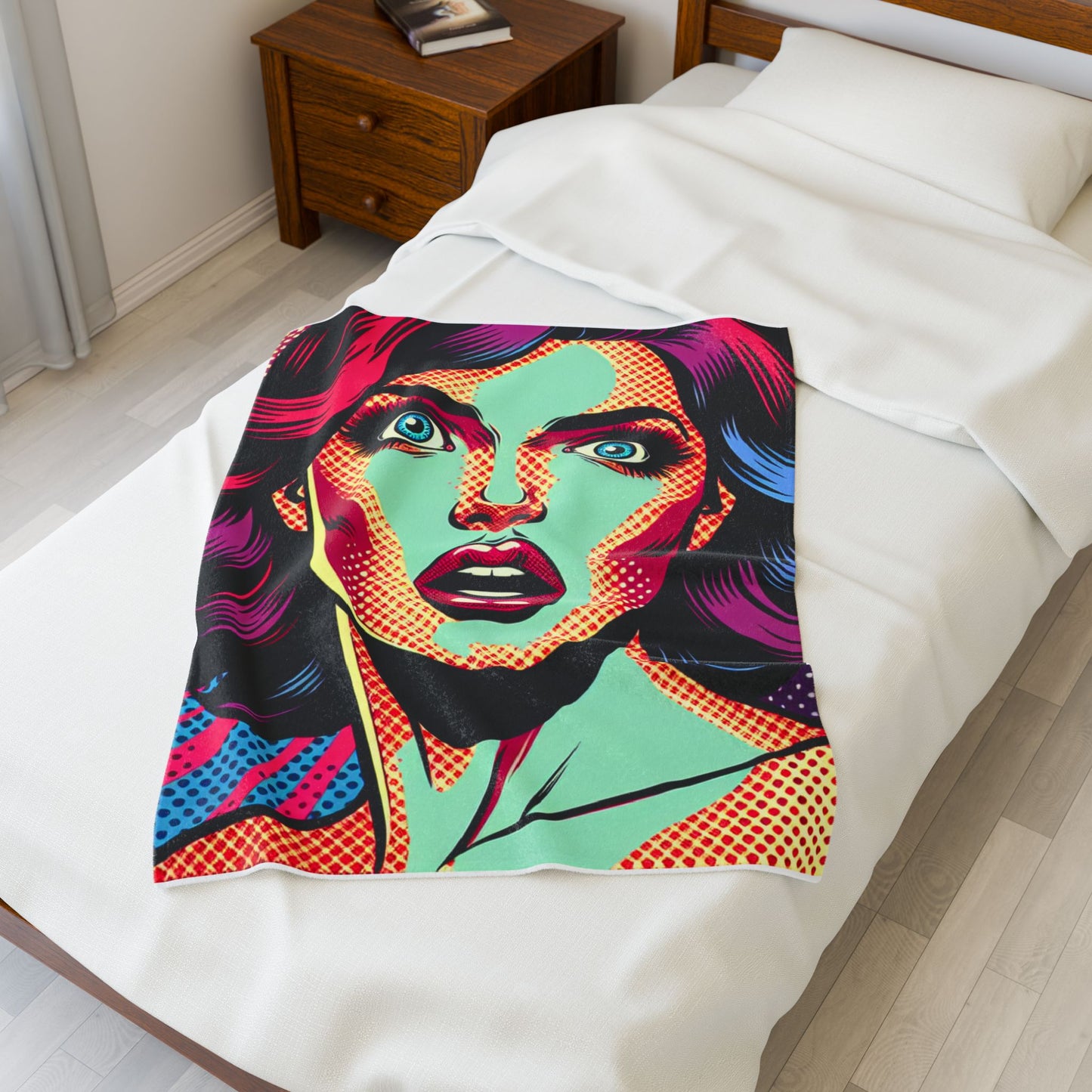 Retro Pop Expression - Plush Blanket