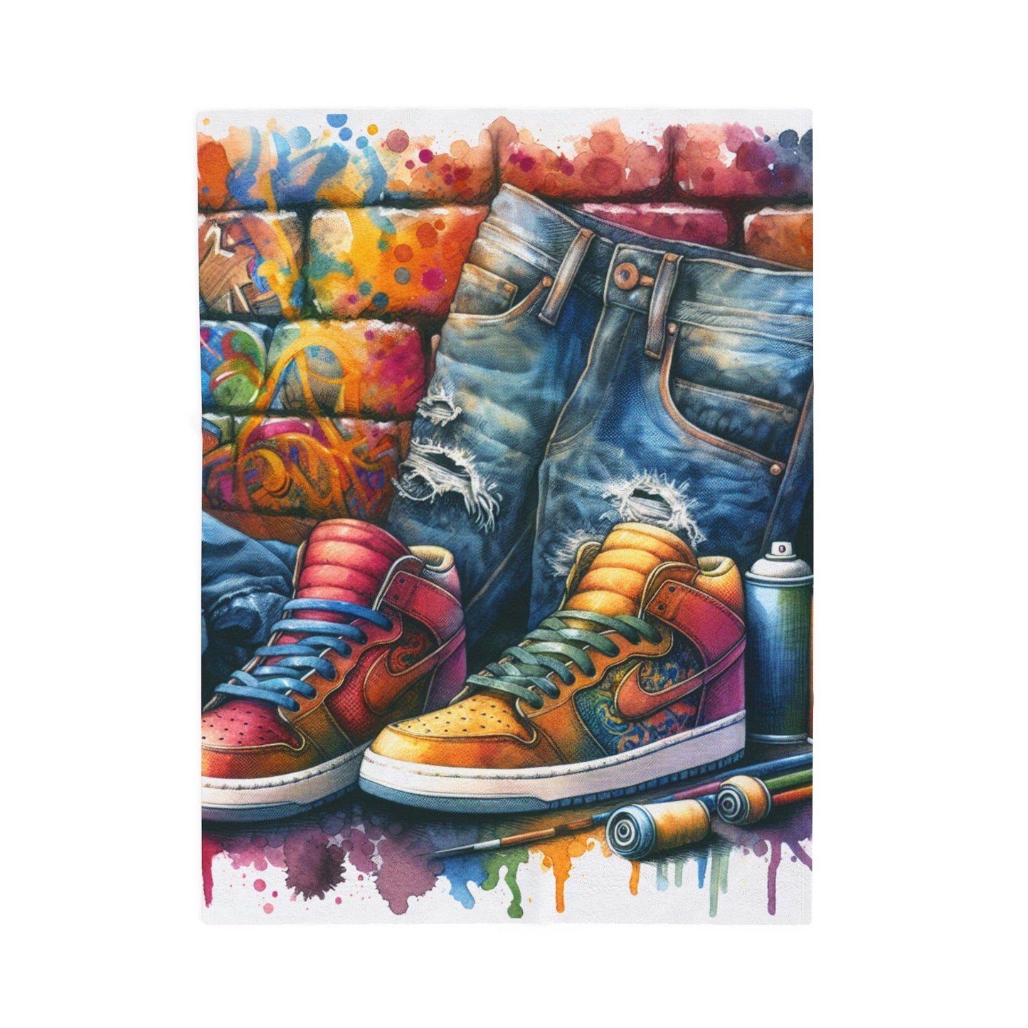 Street Expression Reimagined - Plush Blanket