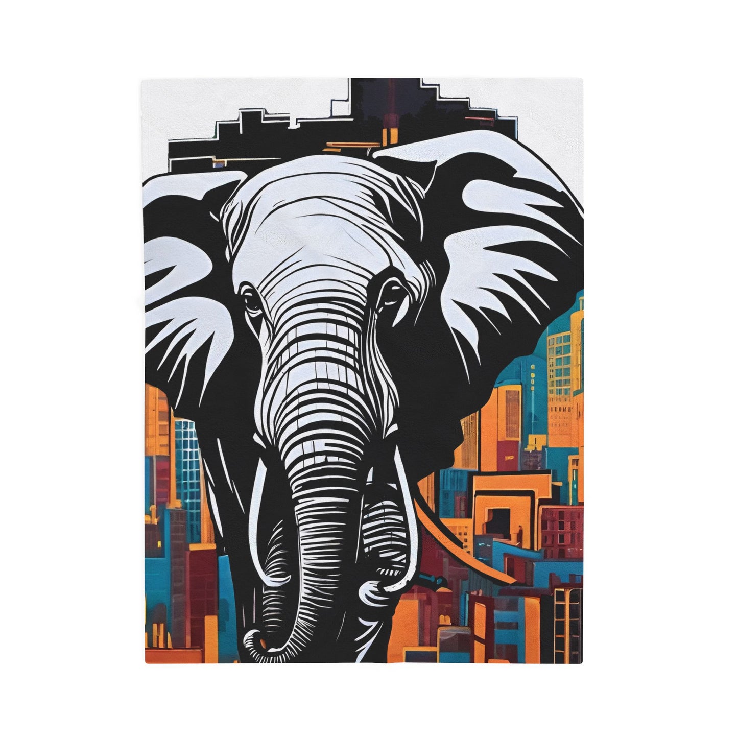 Urban Savannah Majesty- Plush Blanket