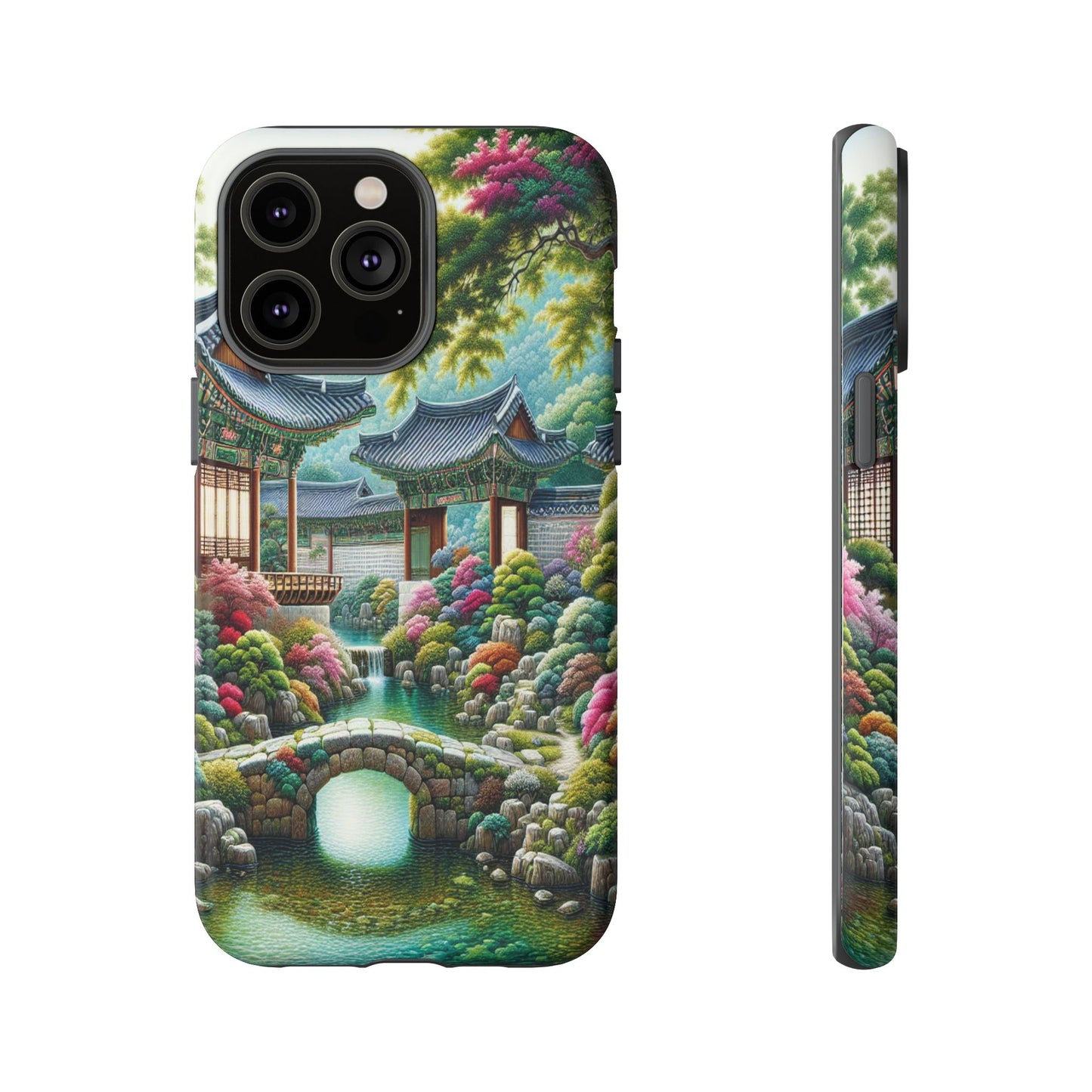 Custom ProtectiveTranquil Garden RetreatIphone Case Compatible With Iphone 16 15 14 - Phone Cover