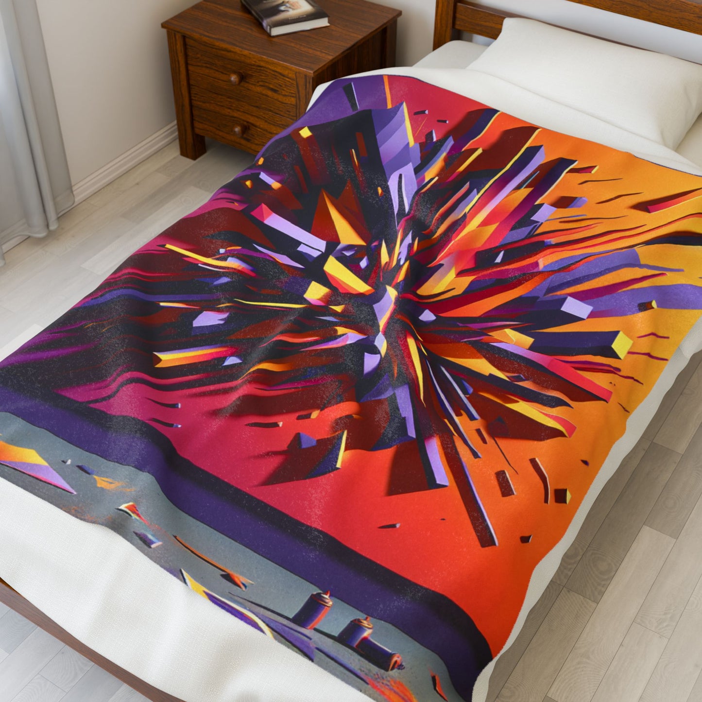 Burst of Dimensions - Plush Blanket