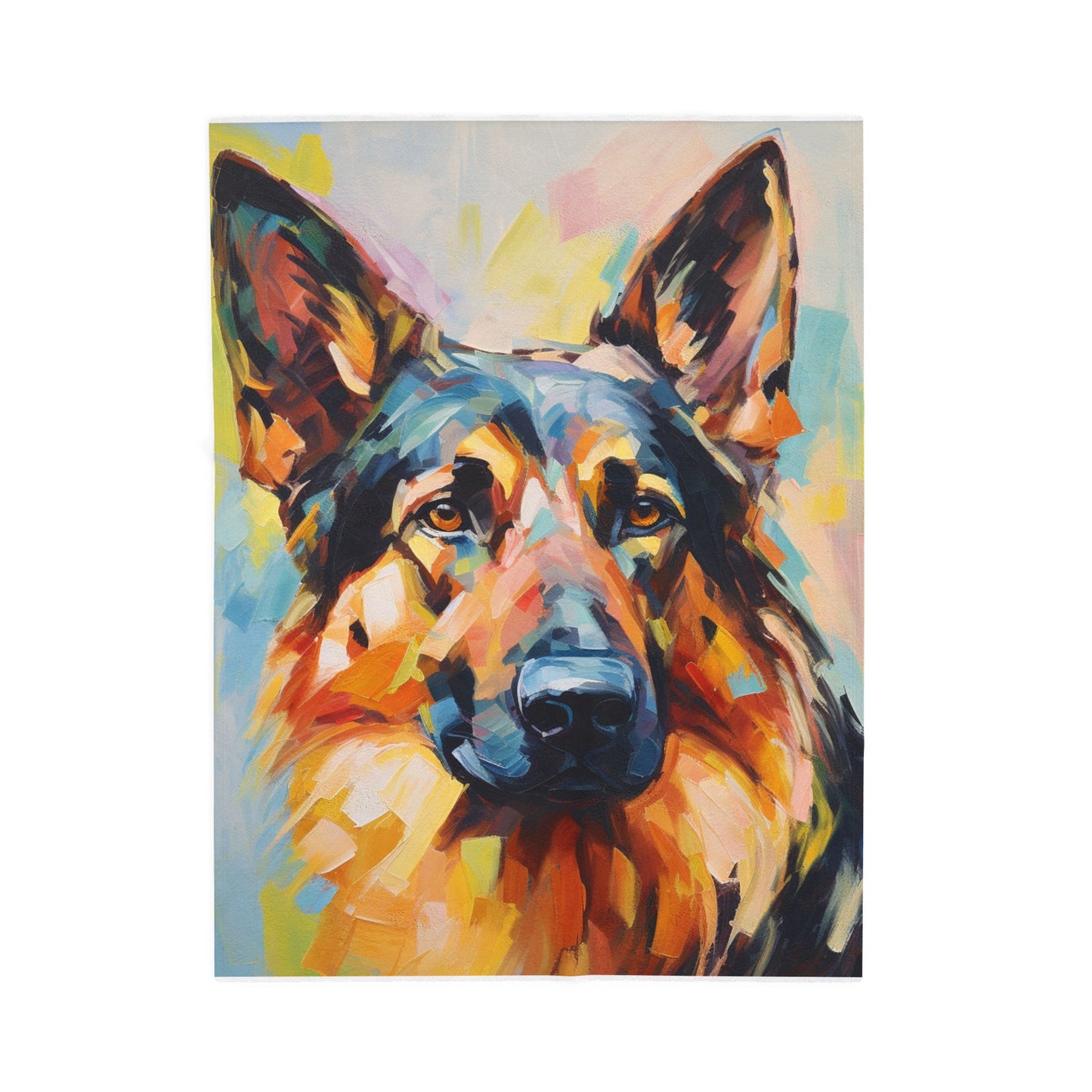 Canine Brushstrokes- Plush Blanket