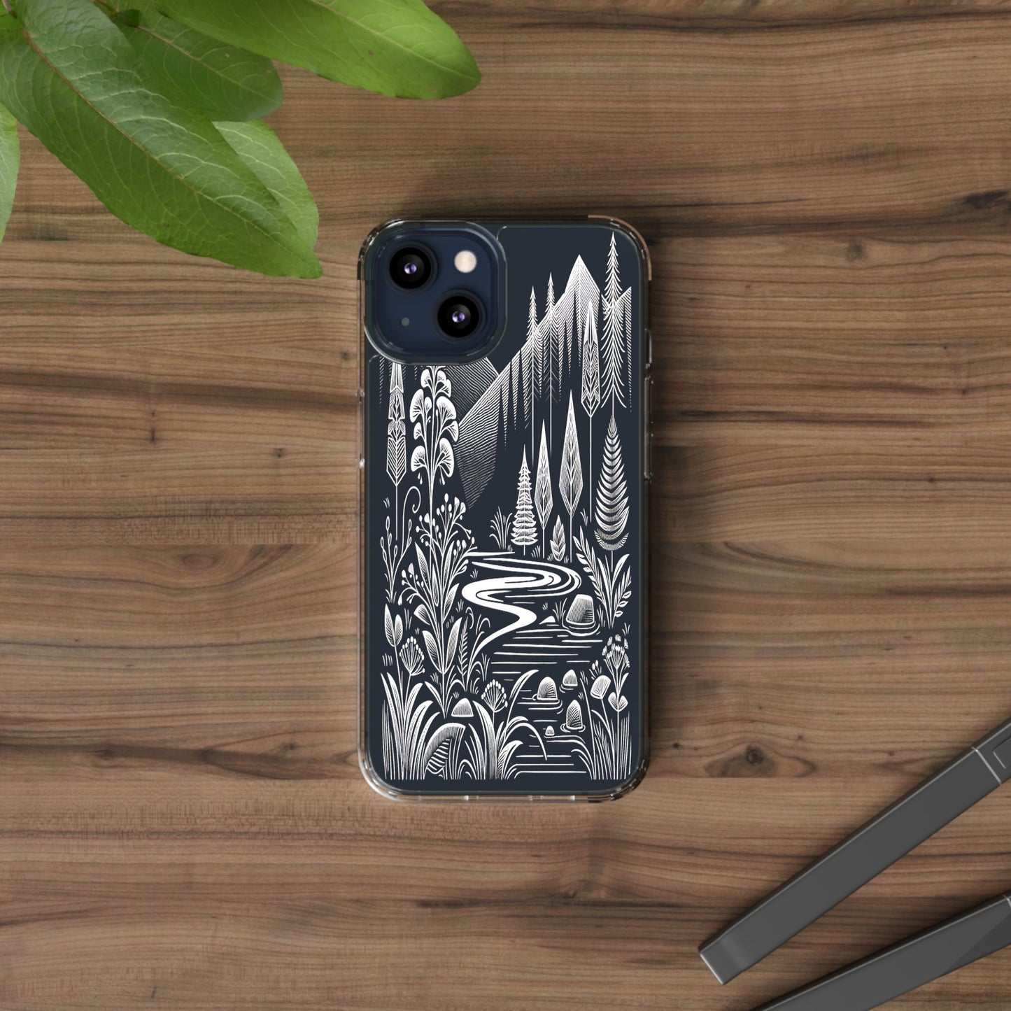 Transparent Alpine Wilderness Pathways Iphone Case Compatible With Iphone 16 15 14 - Clear Phone Cover