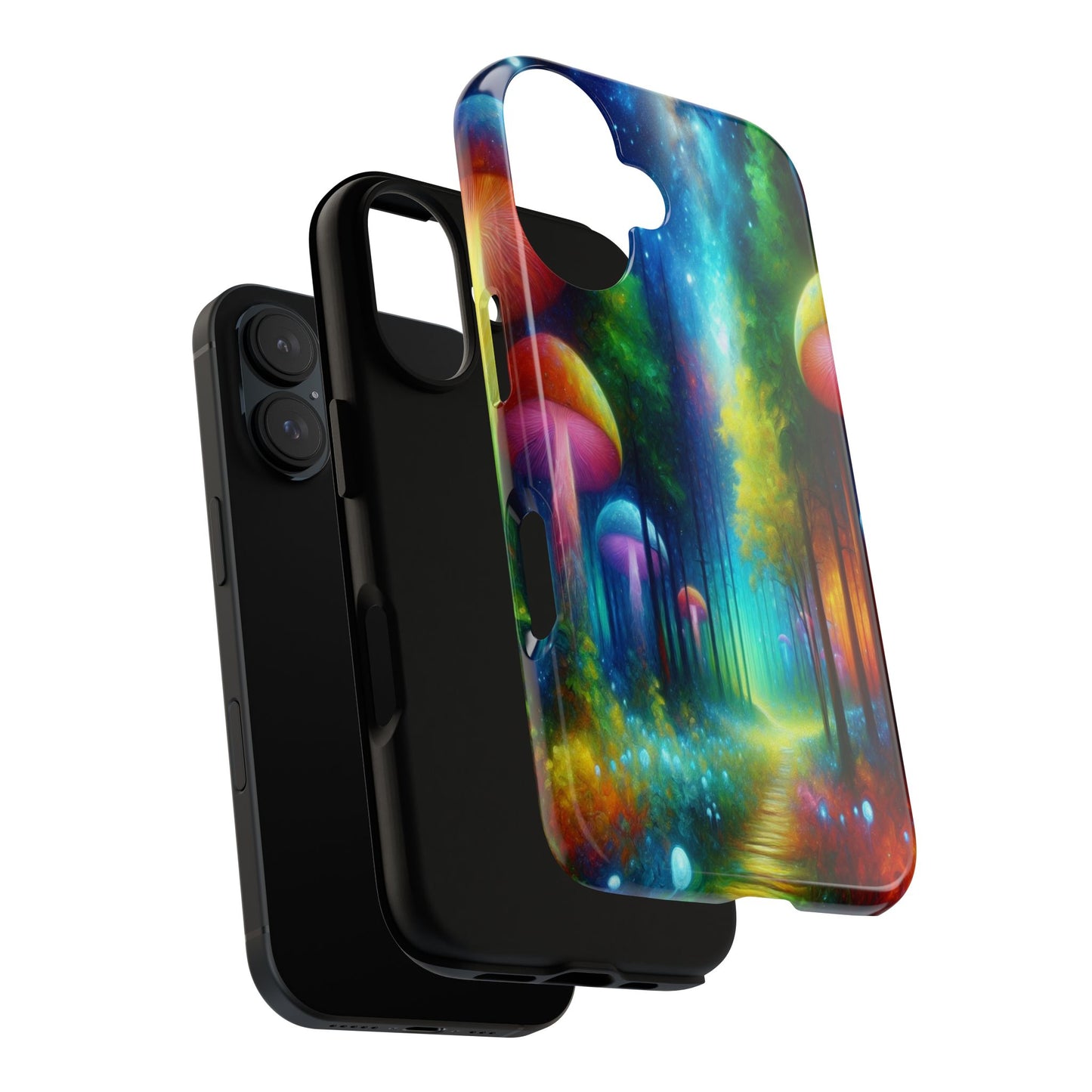Mushroom Pathway in a Mystical Forest - Phone Case