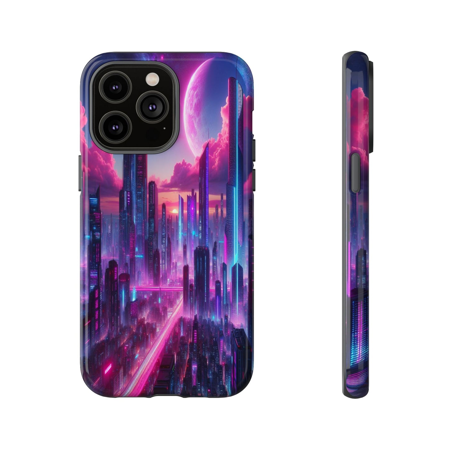 Futuristic Skyline Fantasy - Phone Case