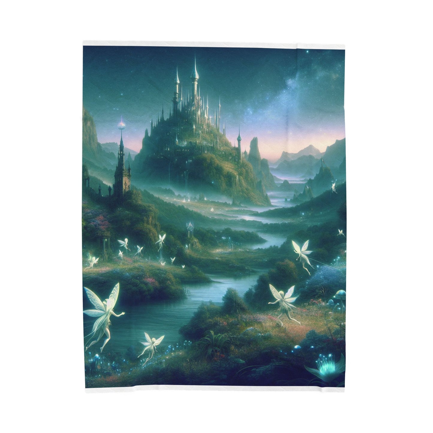 Luminescent Haven by Starlight- Plush Blanket