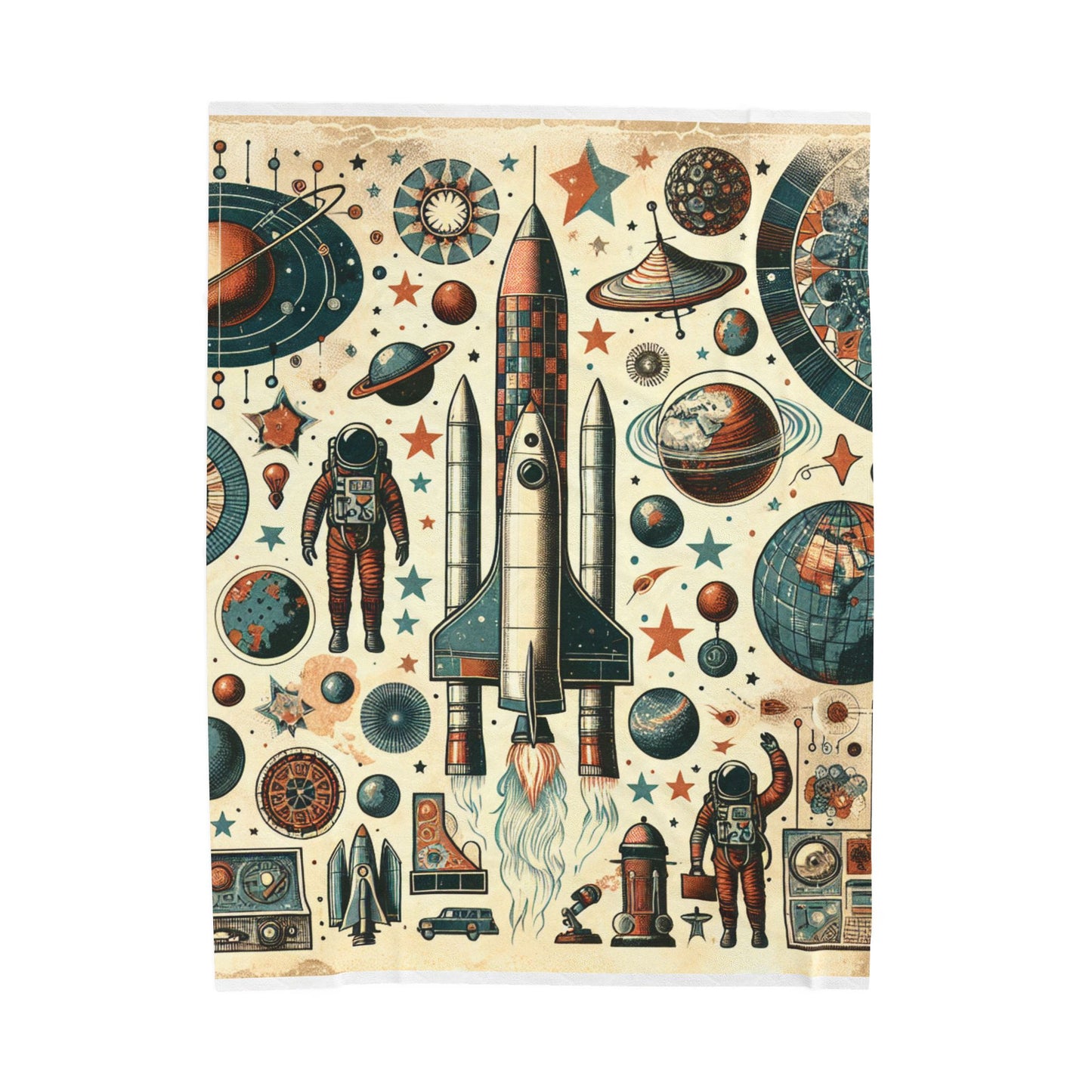 Space Expedition Mystique - Plush Blanket