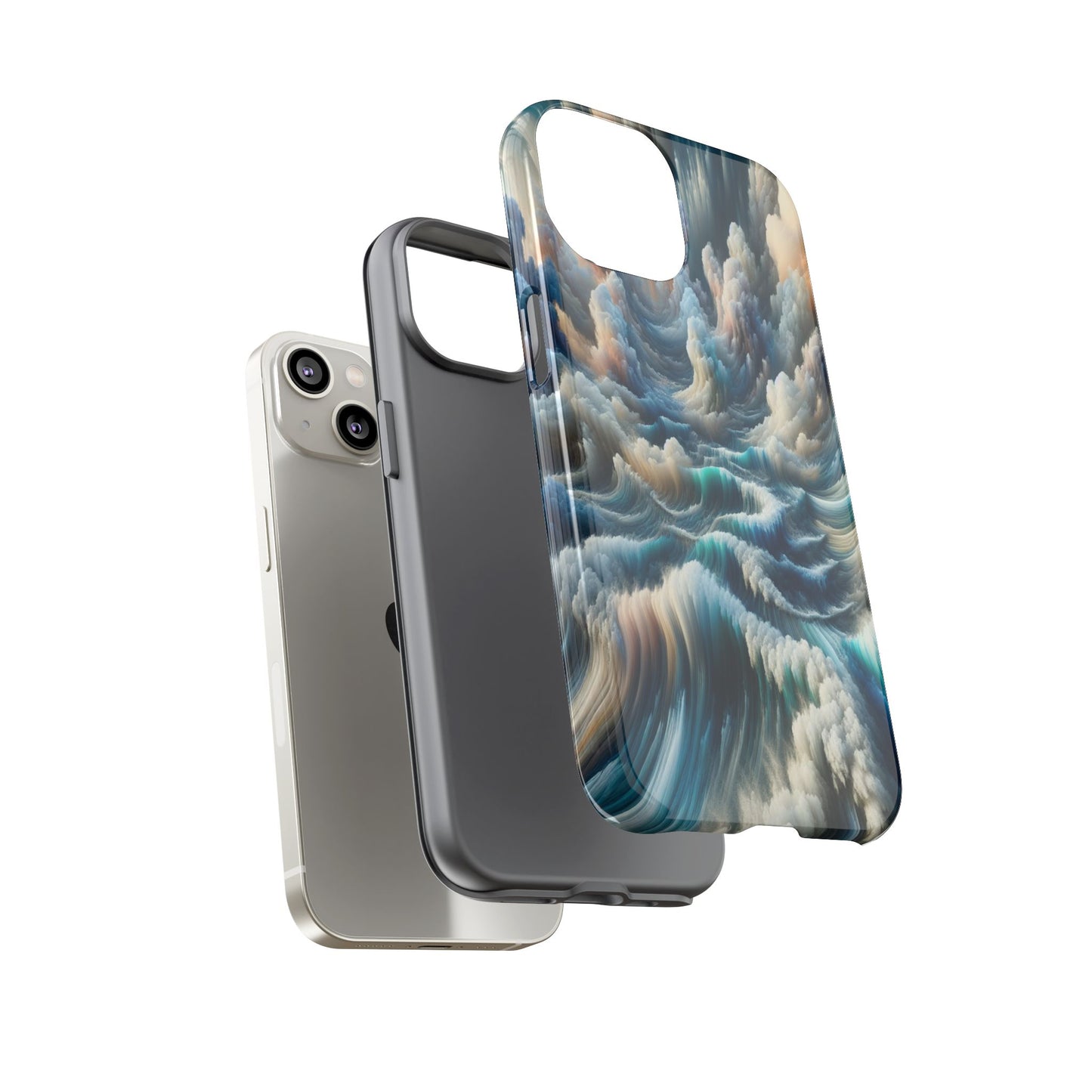 Waves of Clouded Light - Phone Case