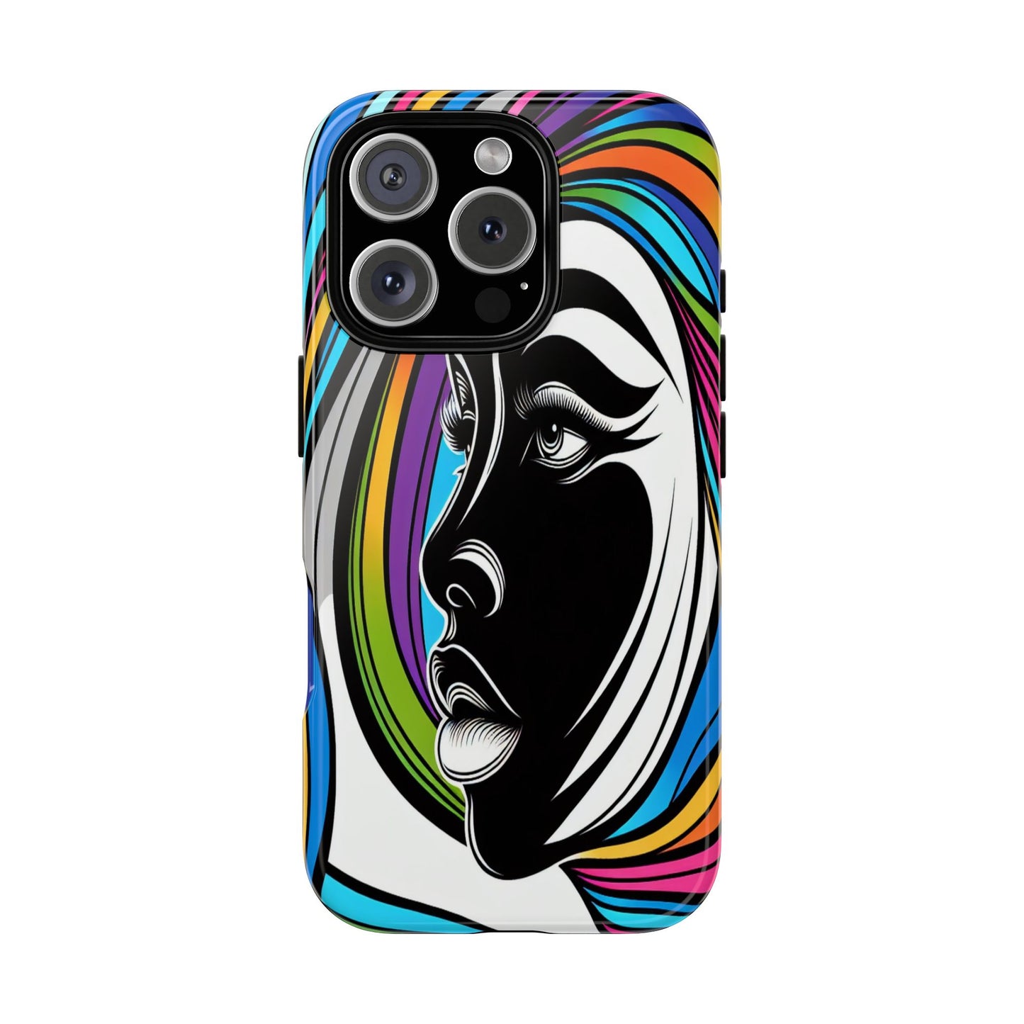 Colorful Portrait Fusion - Phone Case
