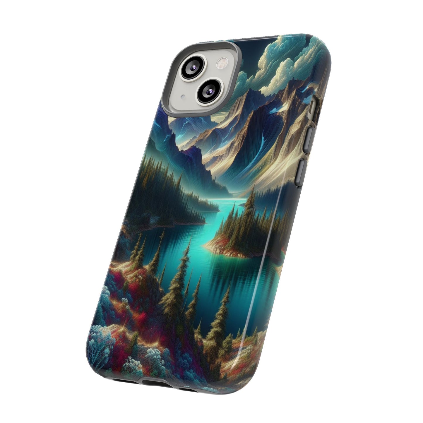 Custom ProtectiveMajestic Peaks and Tranquil WatersIphone Case Compatible With Iphone 16 15 14 - Phone Cover