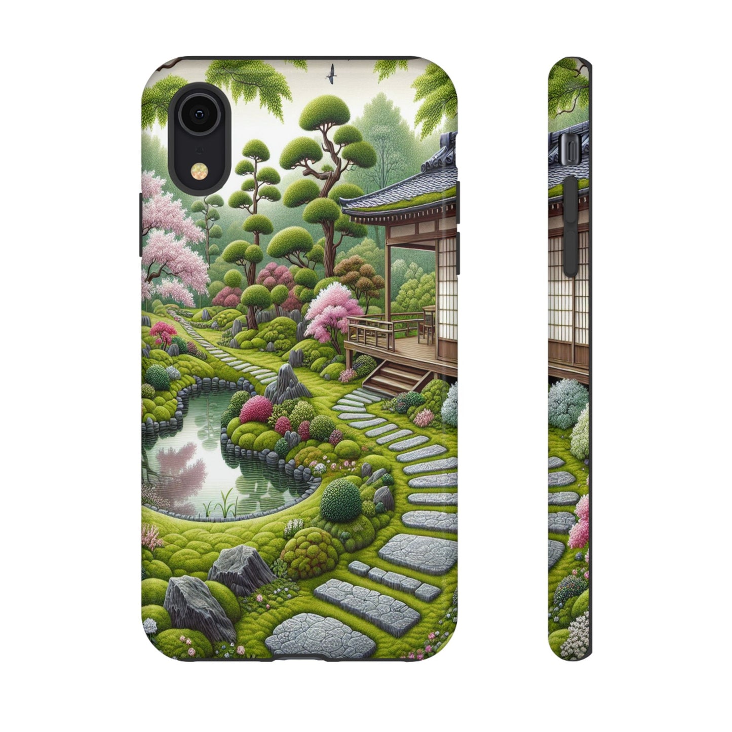 Custom ProtectivePeaceful Garden RetreatIphone Case Compatible With Iphone 16 15 14 - Phone Cover