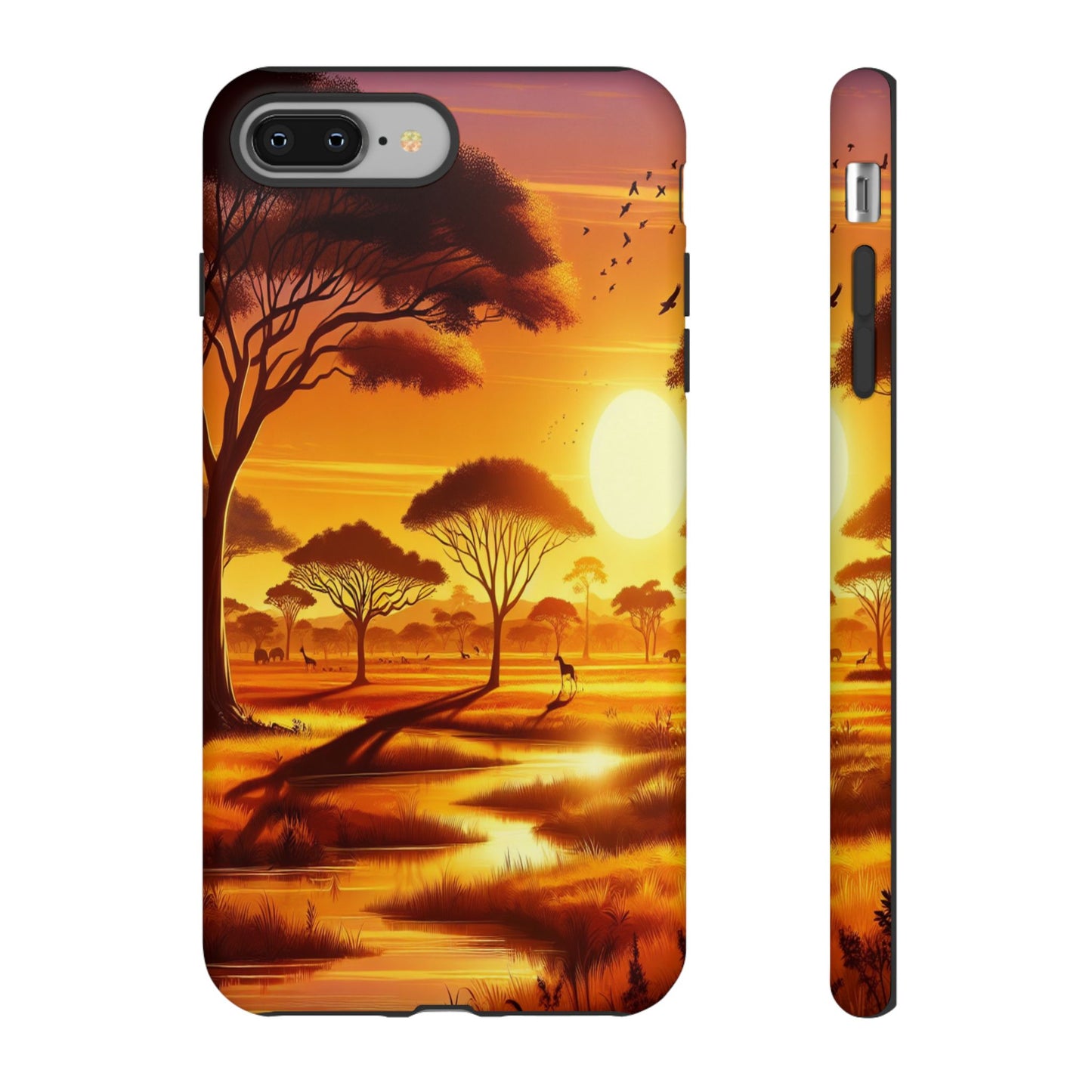 Protective Golden Savannah Giants Iphone Case Compatible With Iphone 16 15 14 - Phone Cover