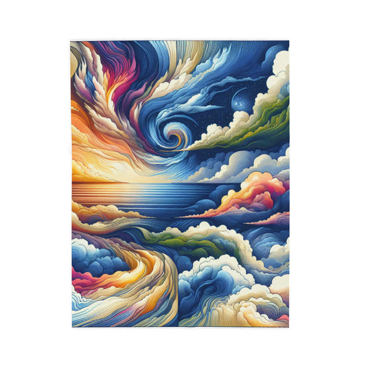 Swirling Creation - Plush Blanket