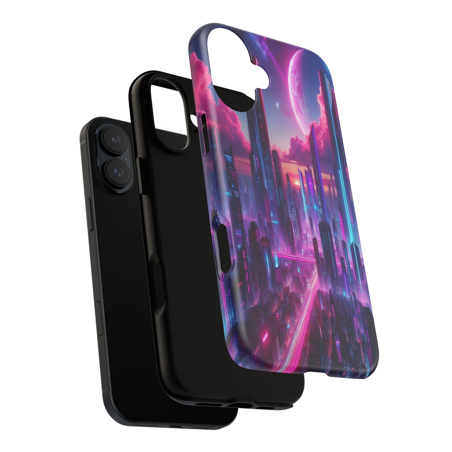 Futuristic Skyline Fantasy - Phone Case