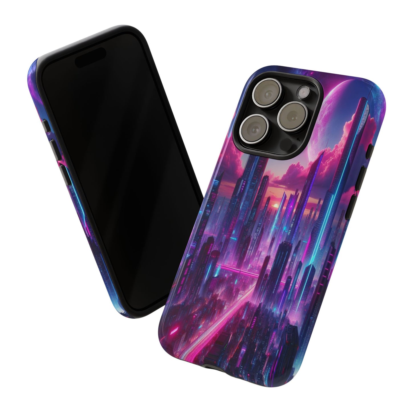 Futuristic Skyline Fantasy - Phone Case