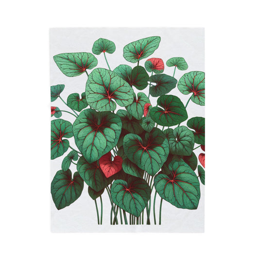 Verdure Vein Mosaic- Plush Blanket