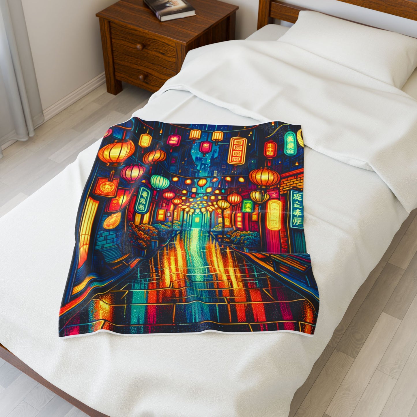 Lantern-Lit Passage - Plush Blanket