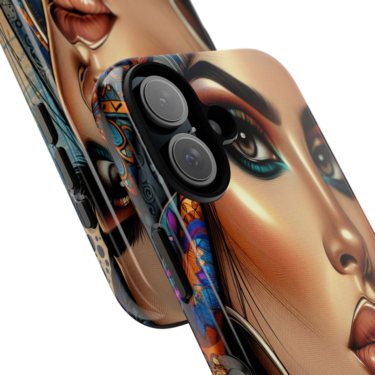 Protective Mystical Portrait in Patterns Iphone Case Compatible With Iphone 16 15 14 - Phone Cover