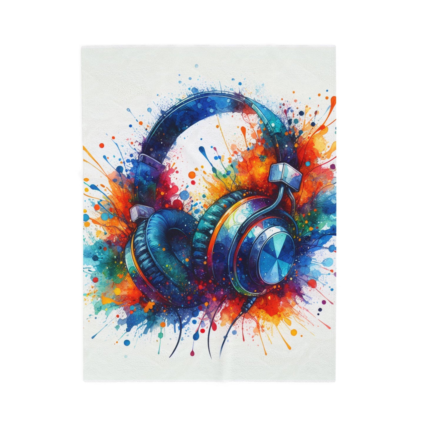 Rhythm in Splashes - Plush Blanket