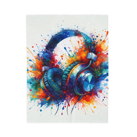 Rhythm in Splashes - Plush Blanket