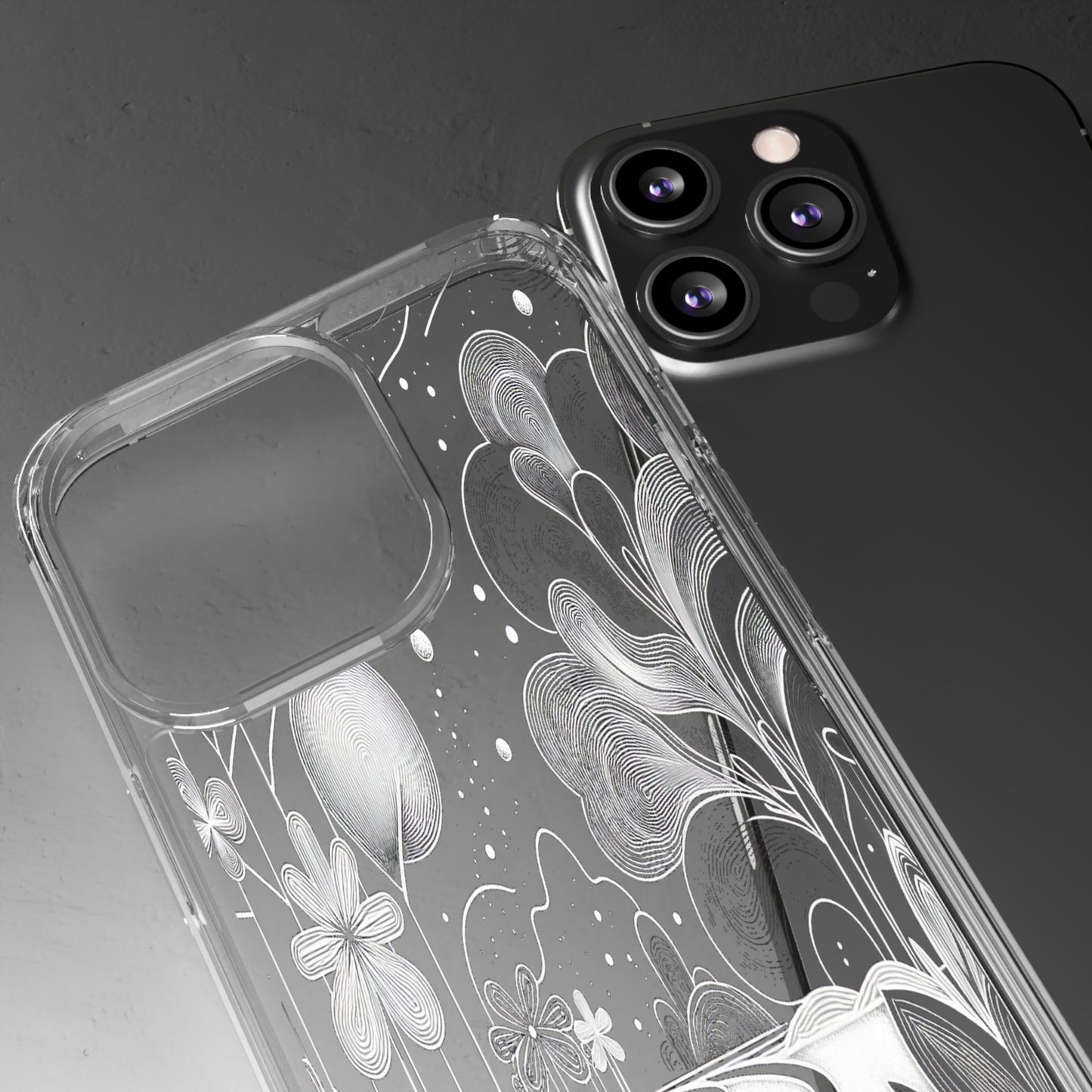 Transparent Pathway to Imagination Iphone Case Compatible With Iphone 16 15 14 - Clear Phone Cover