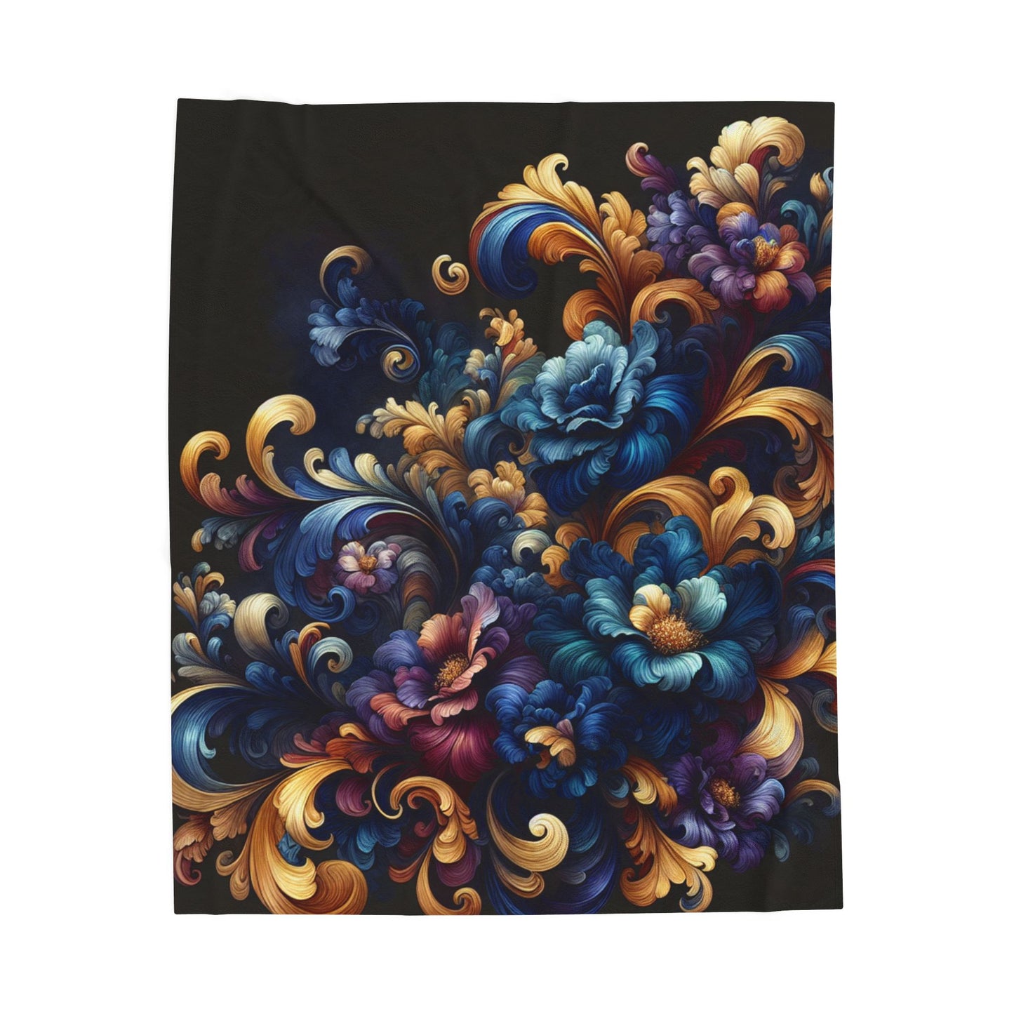 Flourishing Elegance - Plush Blanket
