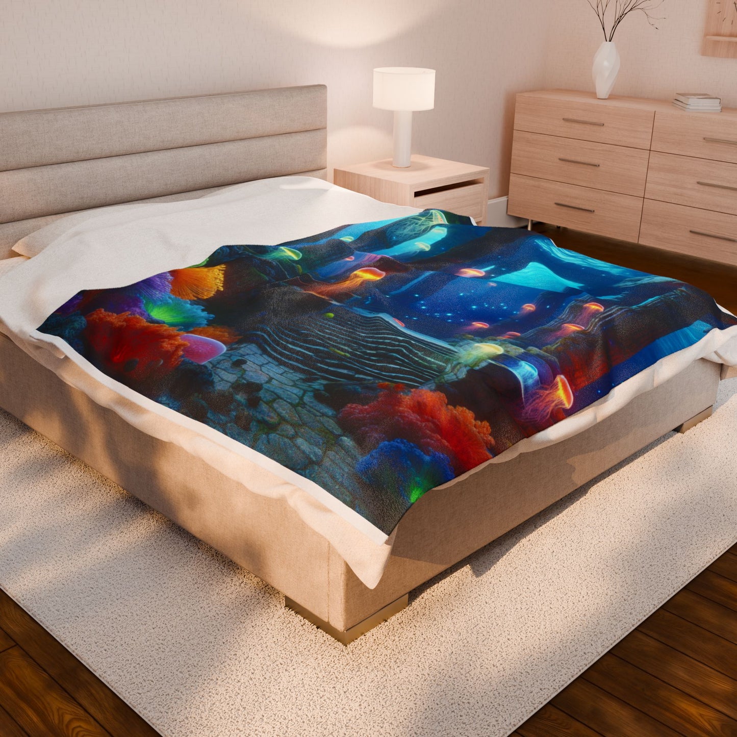 Undersea Illumination- Plush Blanket