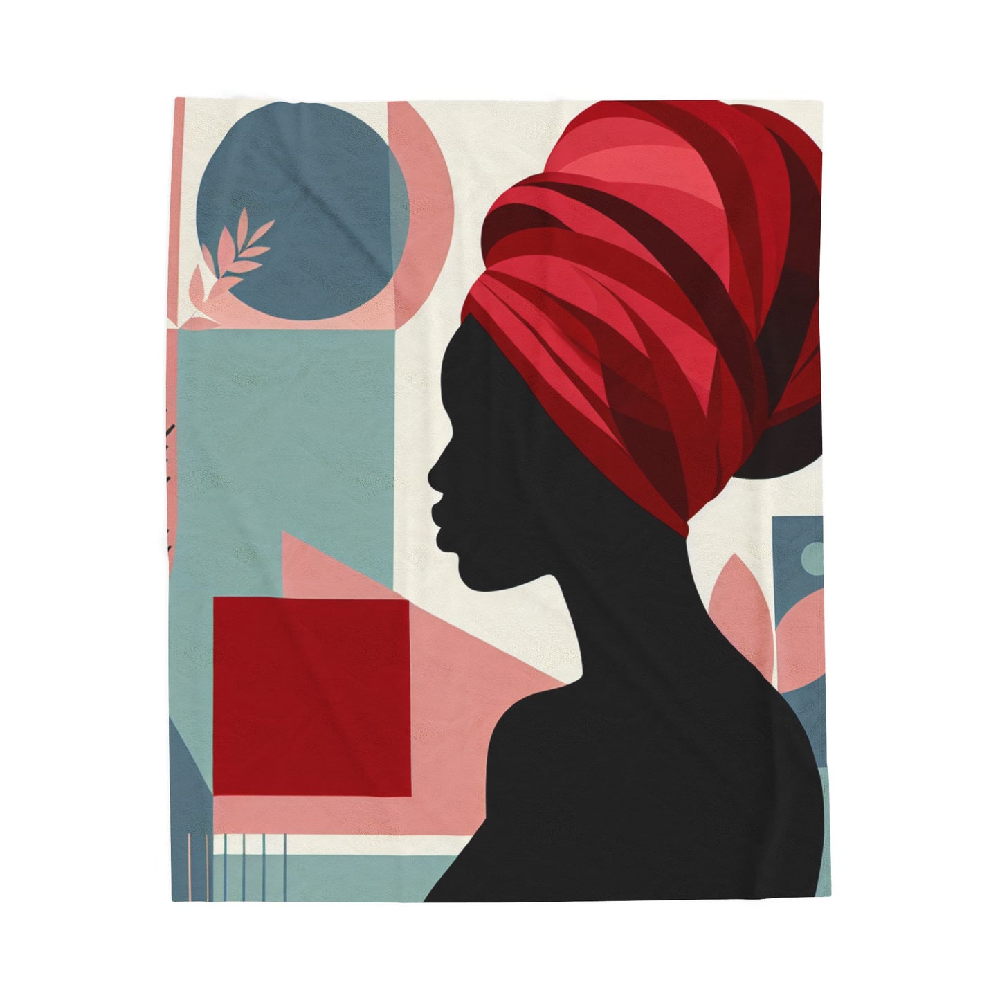 Silhouette Geometry - Plush Blanket