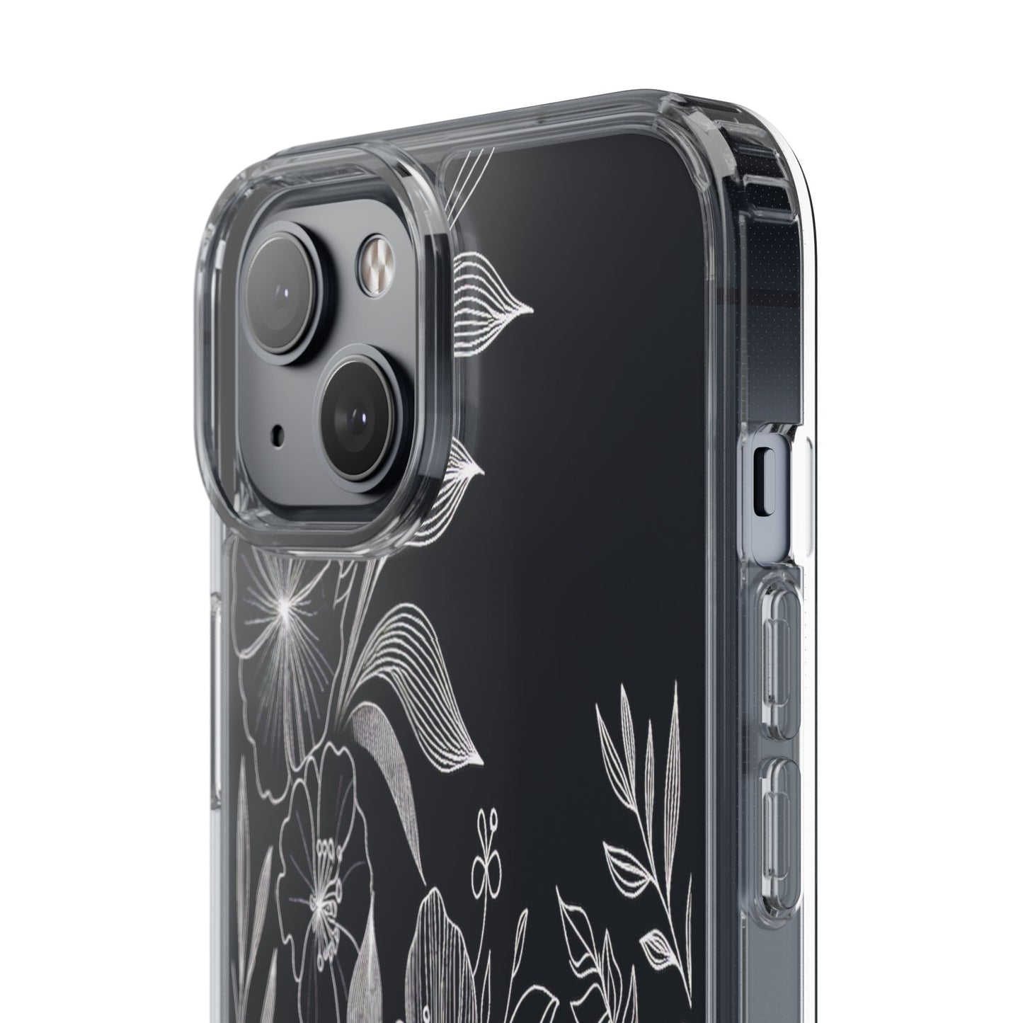 Transparent Petals in Motion Iphone Case Compatible With Iphone 16 15 14 - Clear Phone Cover