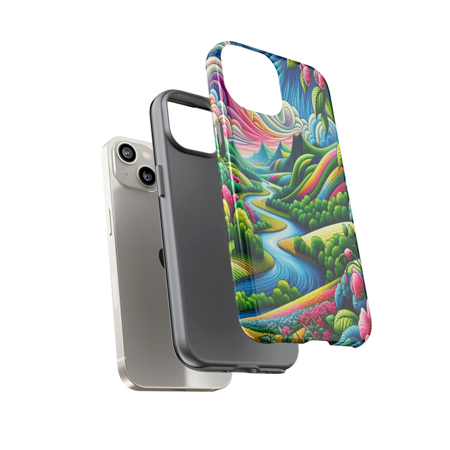 Colorful Landscape Fantasy - Phone Case
