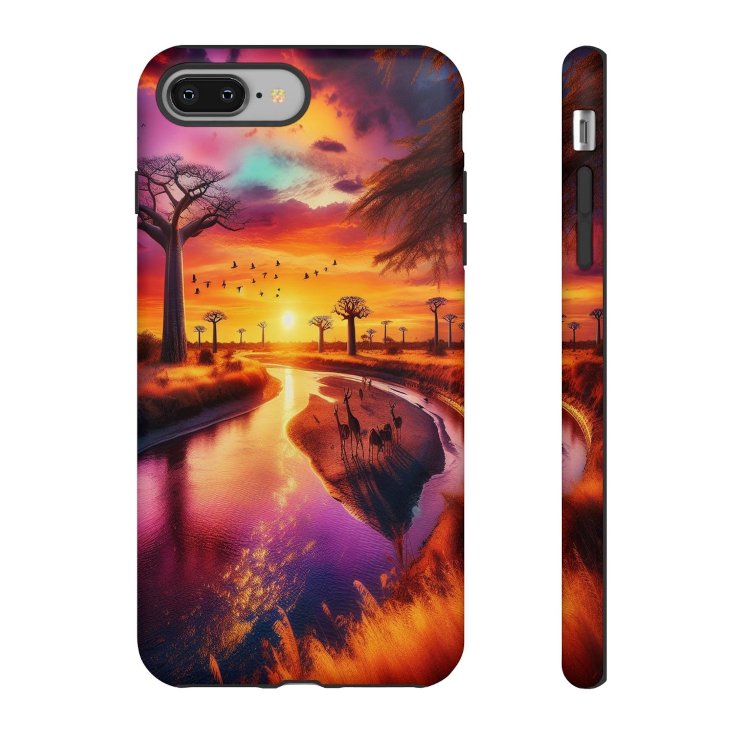 Journey Through Radiant Savannah - Phone Case