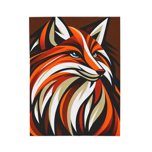 Foxy Vibes in Vibrance - Plush Blanket