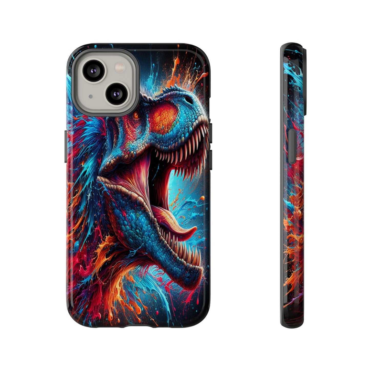 Colorburst Dinosaur Roar - Phone Case