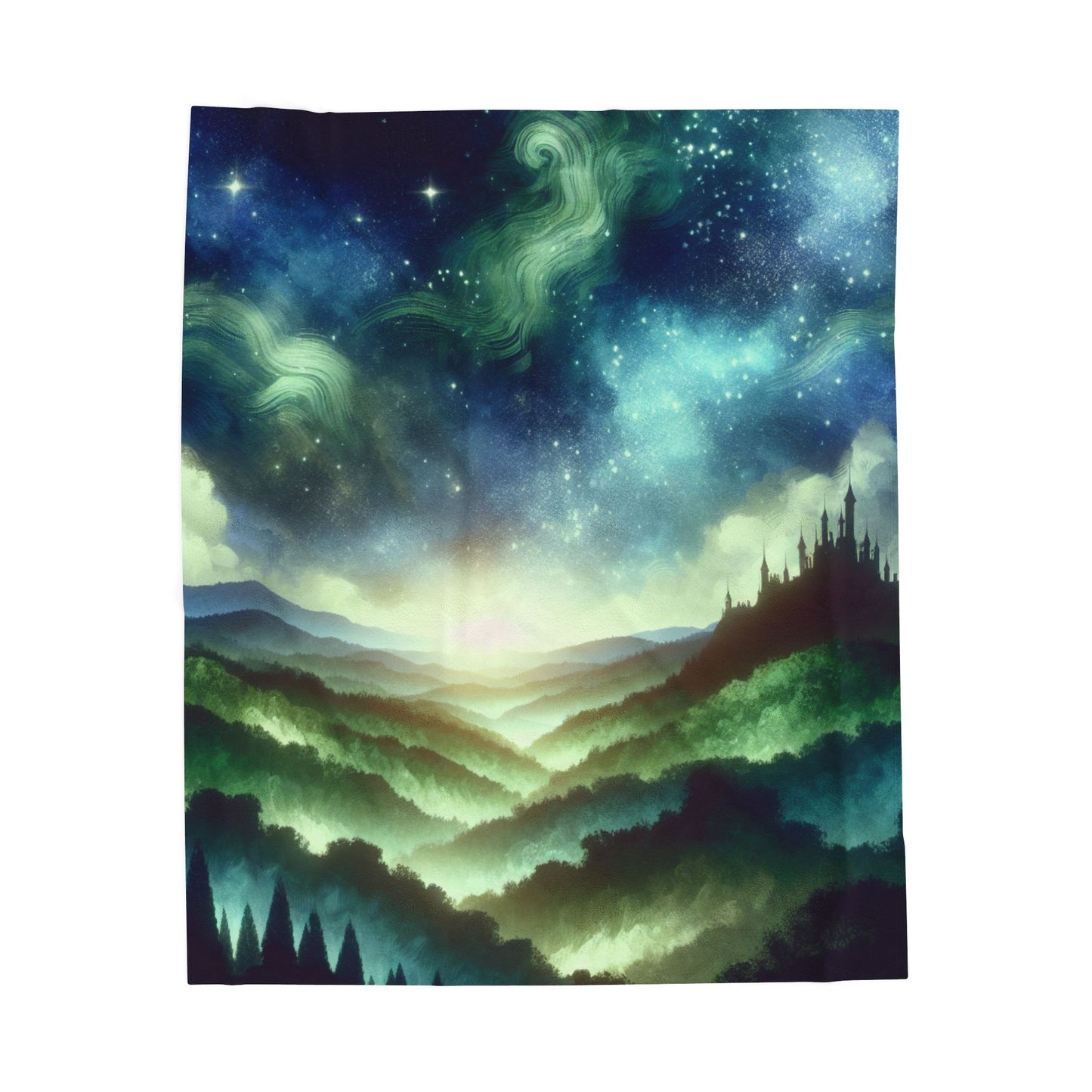 Mystic Castle Vista - Plush Blanket