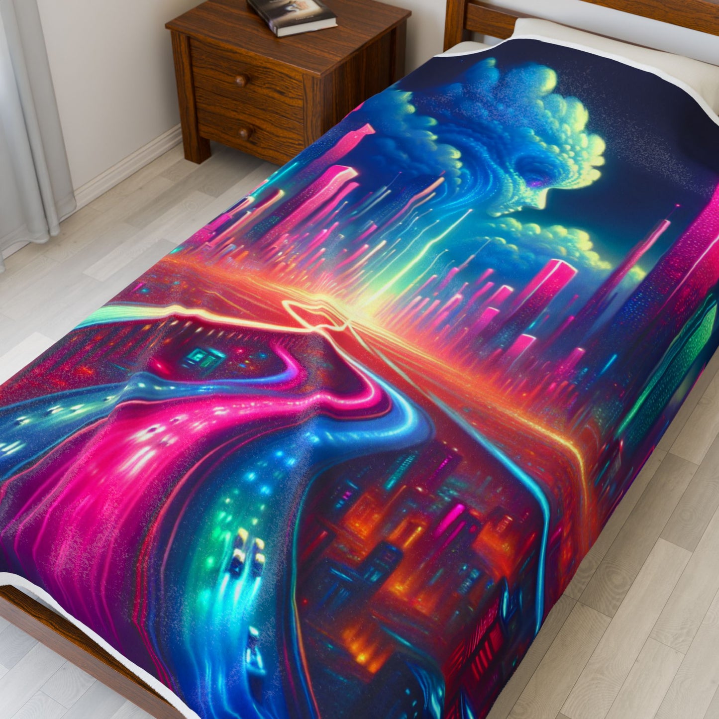 The Luminous Metropolis - Plush Blanket