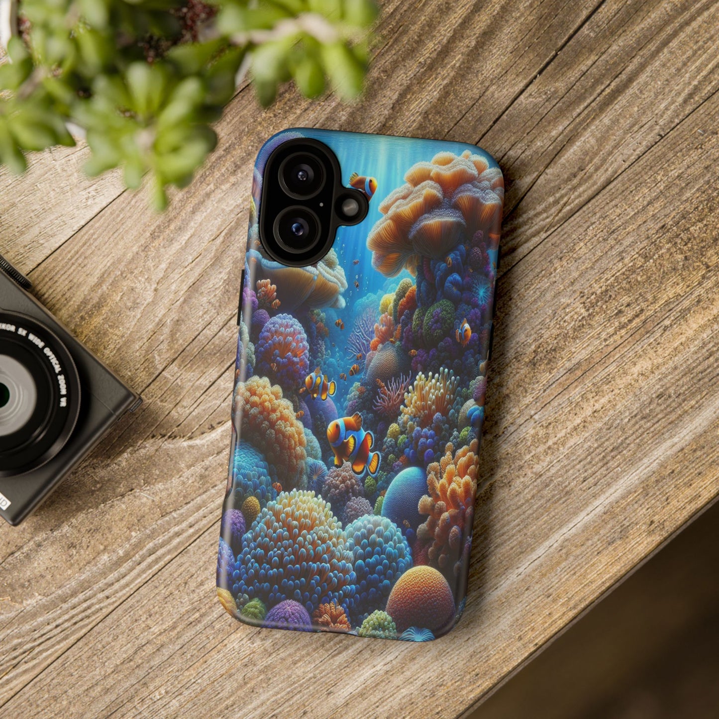 Custom ProtectiveUnderwater Paradise Alive with ColorIphone Case Compatible With Iphone 16 15 14 - Phone Cover