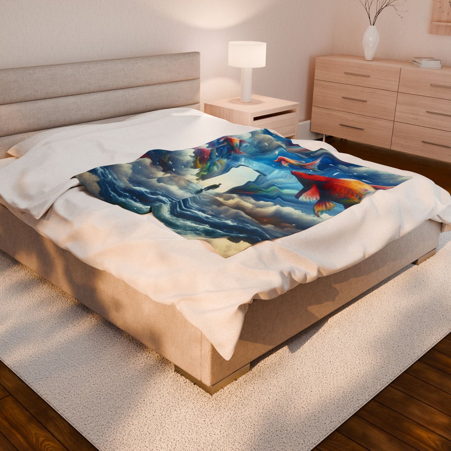 Gateway to Infinite Oceans - Plush Blanket