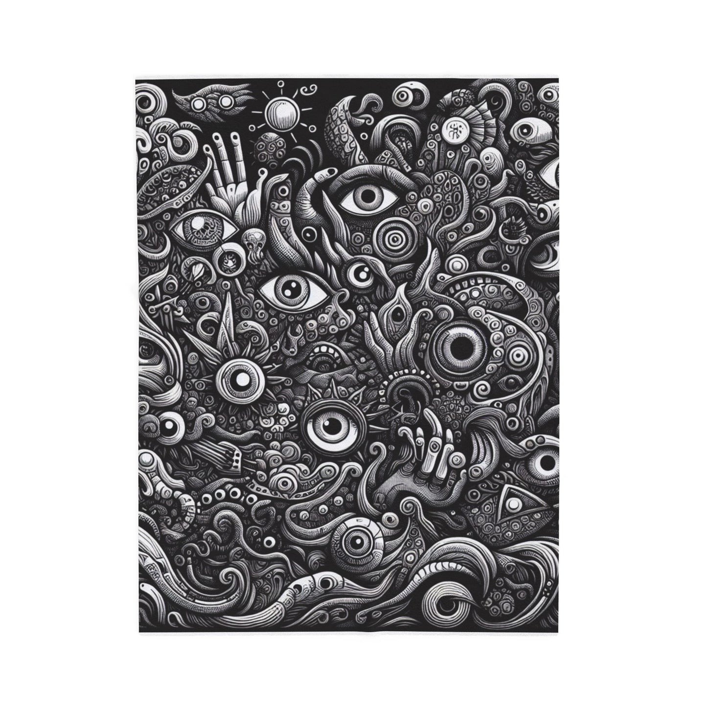 Eccentric Visionary Maze - Plush Blanket